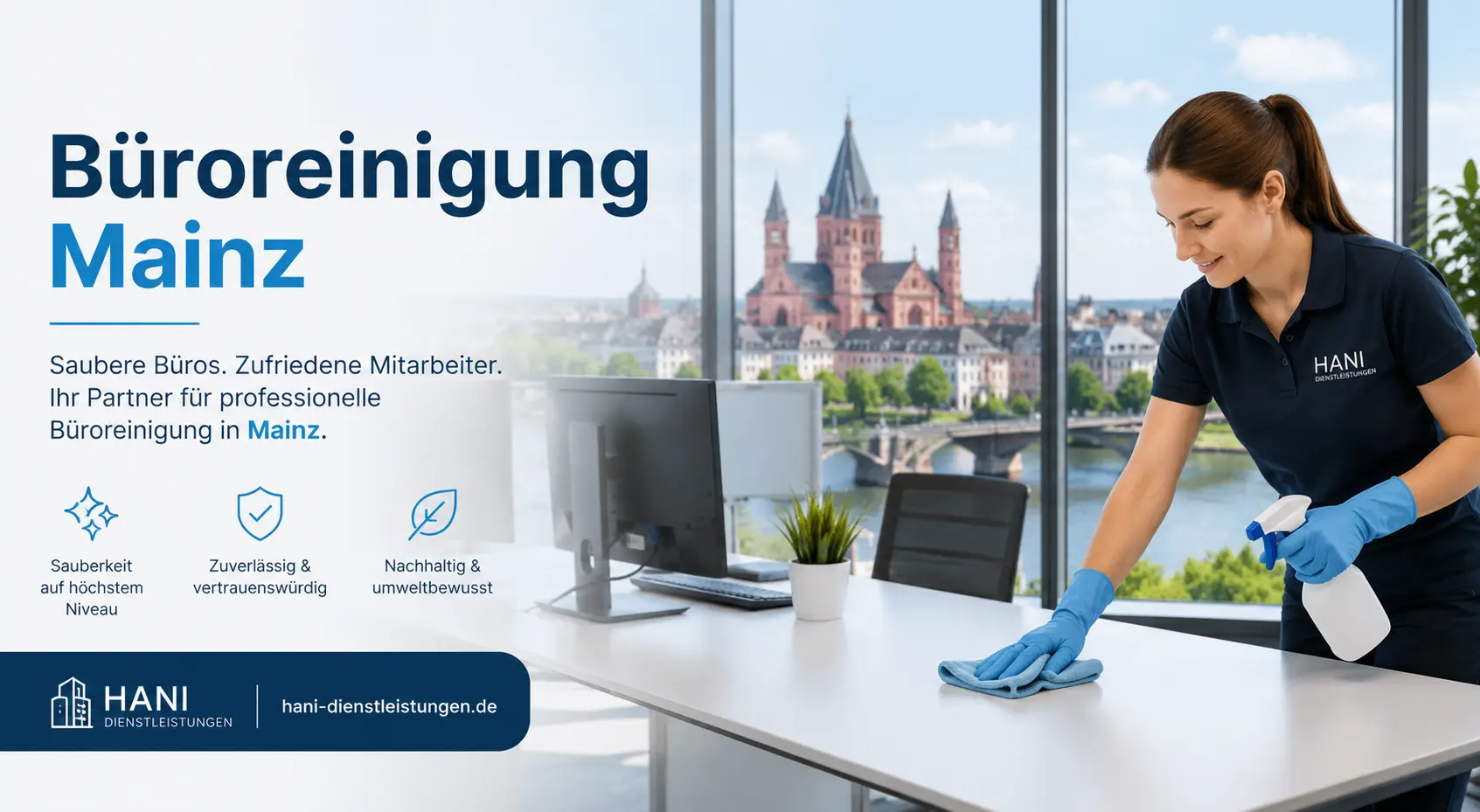 Büroreinigung Mainz - Hani Team bei der Büroreinigung 